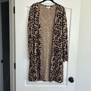 Grace & Lace Animal Print Cardigan